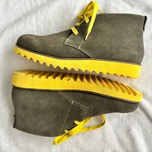 JAMBU Gianna Suede Lace-Up Ankle Chukka Bootie--NEW--8